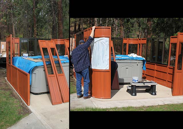 Aspen gazebo wall assembly