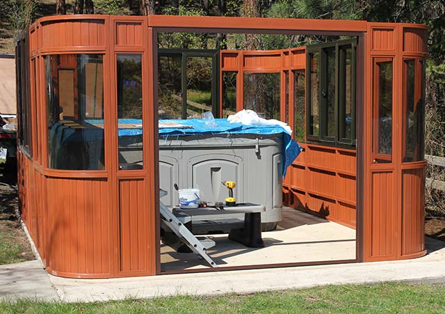 Aspen gazebo wall assembly