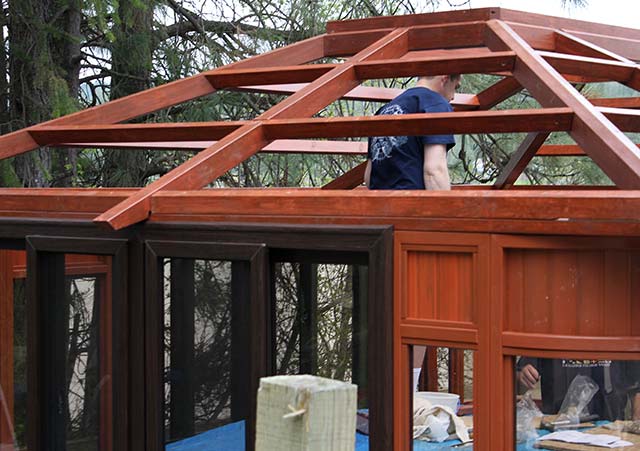 Aspen gazebo roof assembly