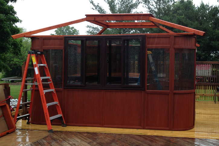 Aspen gazebo roof assembly