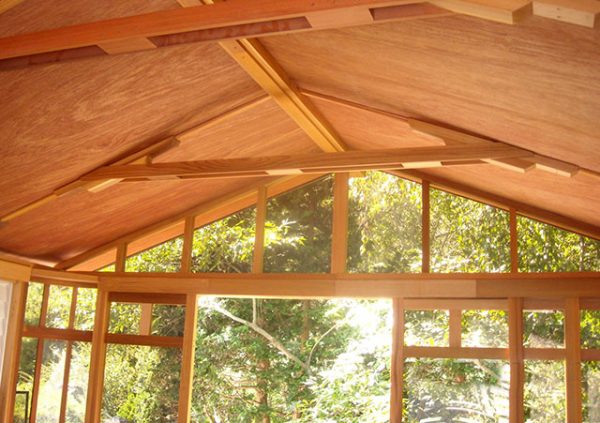 a gazebo ceiling