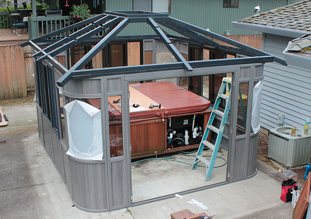 gazebo roof installation