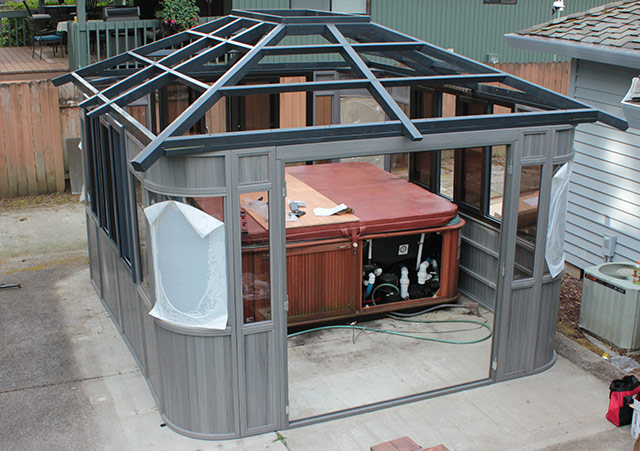 gazebo roof installation