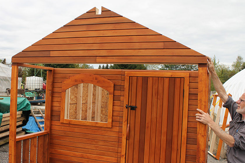 Aligning Front Gable - Spa Gazebo|Hot Tub Enclosure - Westview Manufacturing