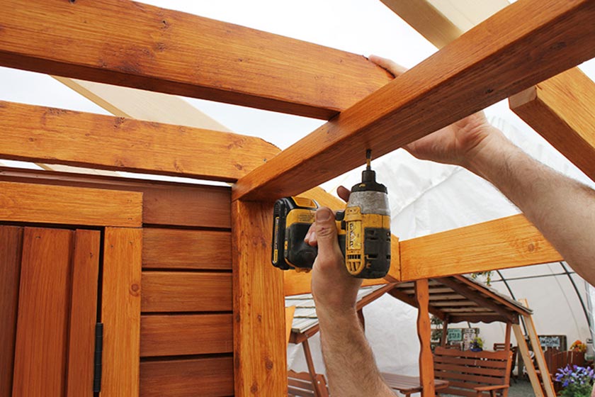 Attaching Porch Rafter Bar - Spa Gazebo|Hot Tub Enclosure - Westview Manufacturing