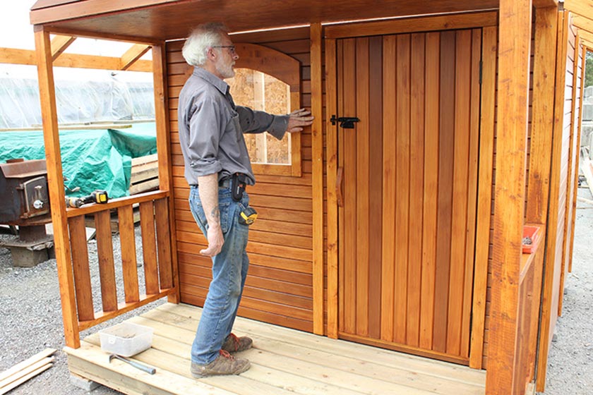 Vertical Trim Attached - Spa Gazebo|Hot Tub Enclosure - Westview Manufacturing