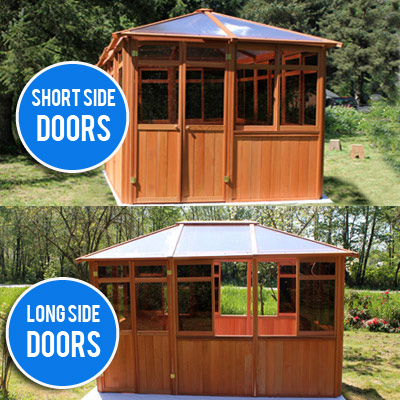 gazebo door options