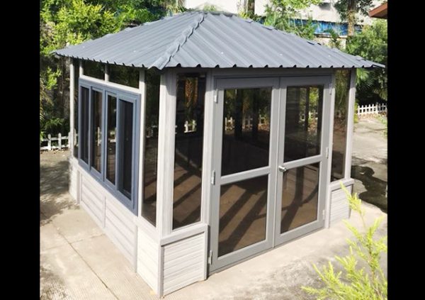 Denali gazebo corner outside view