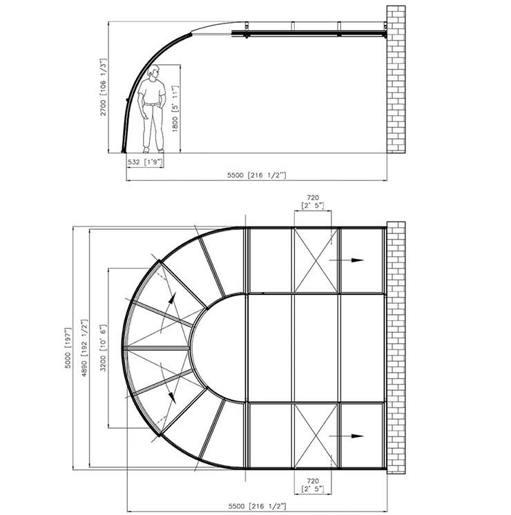 Grand oasis elevation drawing